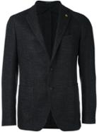 Tagliatore Woven Blazer, Men's, Size: 48, Blue, Silk/linen/flax/polyamide/wool