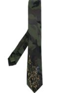 Valentino Camouflage Jacquard Tie