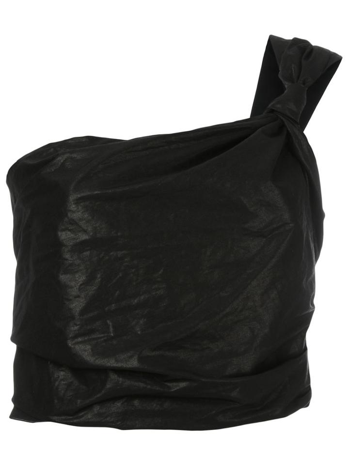 Isabel Marant - Fitted Top - Women - Cotton/linen/flax - 40, Black, Cotton/linen/flax