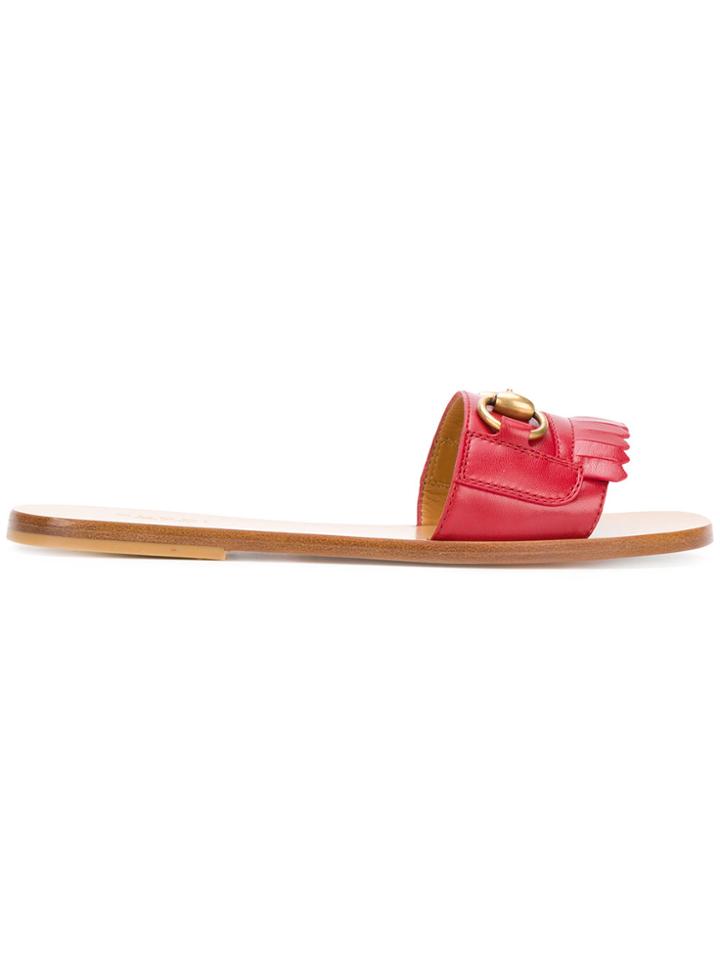 Gucci Open Toe Sandals - Red