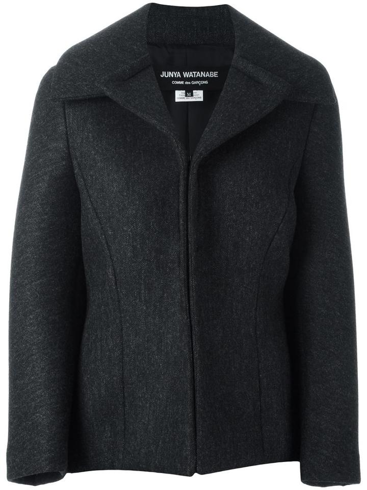 Junya Watanabe Comme Des Garçons Boxy Short Jacket, Women's, Size: Medium, Grey, Wool/nylon/cupro
