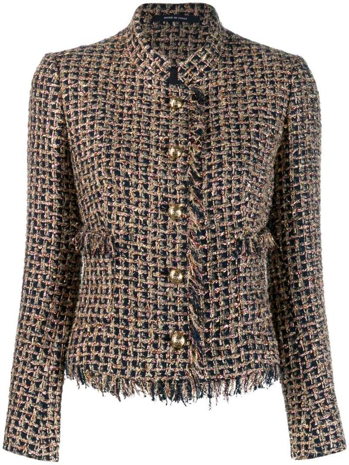 Tagliatore Nikole Tweed Jacket - Blue