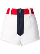 Miu Miu Techno Fabric Shorts - White