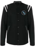 Lanvin Embroidered Felt Baseball Jacket - Black