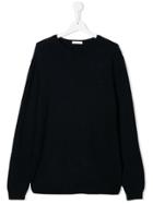 Paolo Pecora Kids Teen Long Sleeve Knit Top - Brown