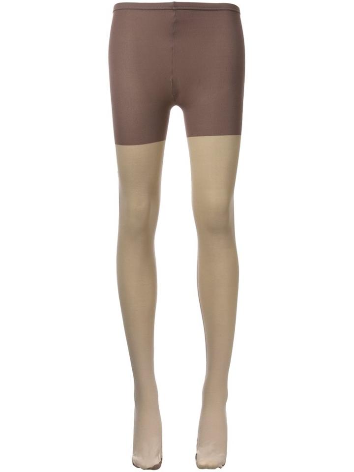 Theatre Products Short Panel Leggings, Women's, Grey, Nylon