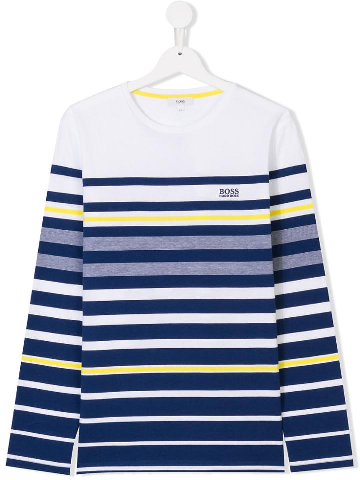 Boss Hugo Boss Striped Top - Blue