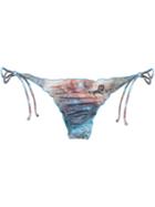 Skinbiquini 'unicorn' Side-tie Bikini Bottoms, Women's, Size: P, Blue, Polyester/spandex/elastane