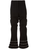 Jw Anderson Zip Detail Gathered Trousers - Black