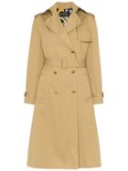 Versace Double-breasted Belted Trench Coat - Neutrals