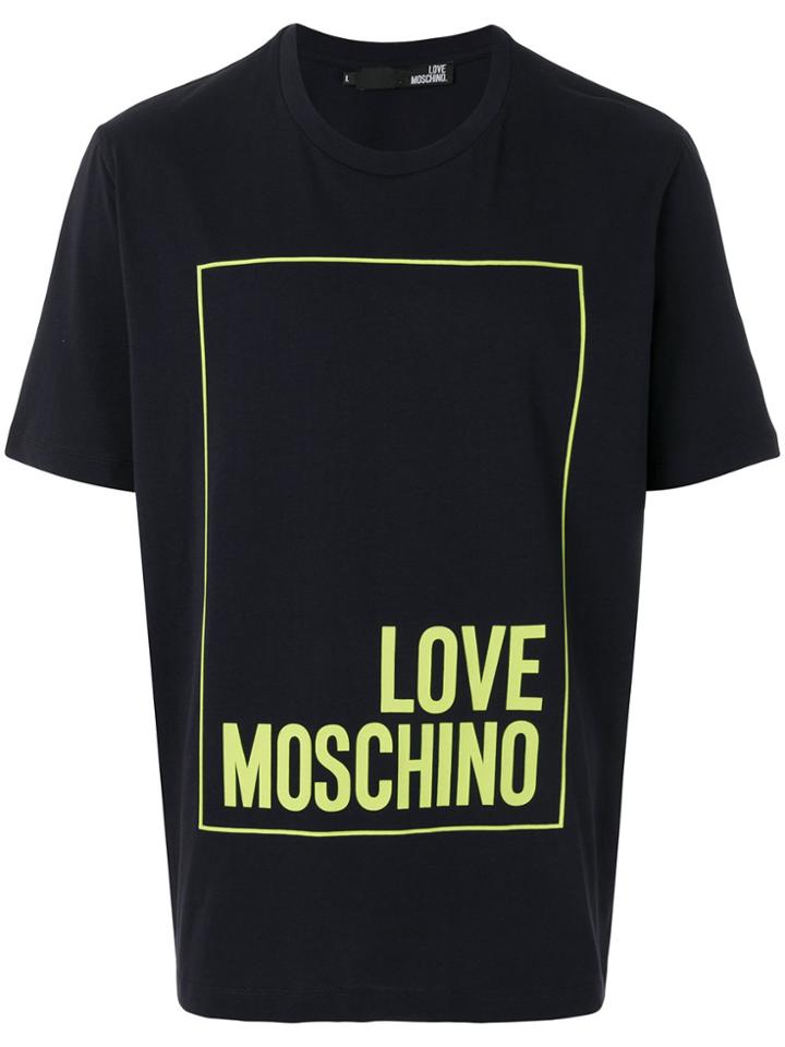 Love Moschino Logo Box T-shirt - Blue