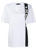 Love Moschino Logo Tape T-shirt - White