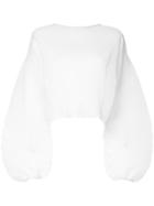 Jatual Pleated Blouse - White