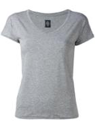 Eleventy - V-neck T-shirt - Women - Spandex/elastane/modal - S, Grey, Spandex/elastane/modal
