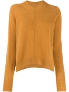 Isabel Marant Chinn Side Slit Crewneck Jumper - Brown