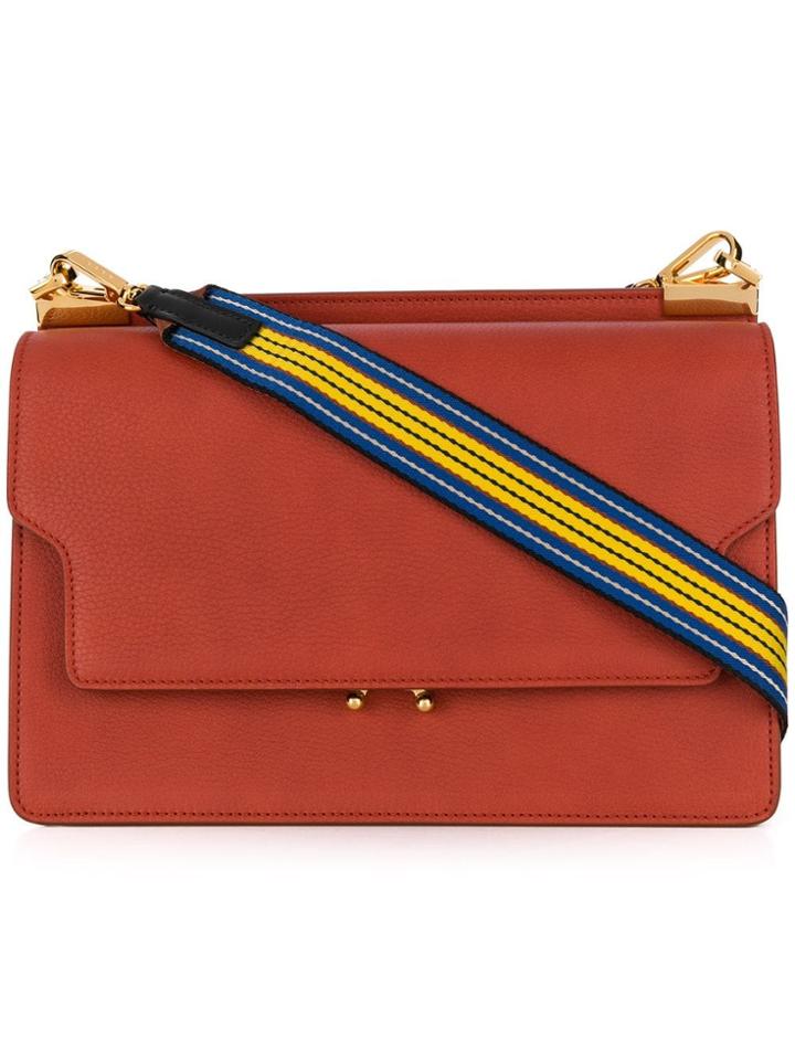 Marni Striped Strap Tote Bag - Brown