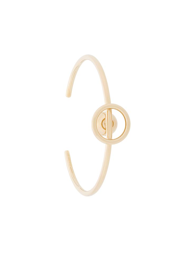 Jil Sander Bead And Hoop Bangle - Metallic