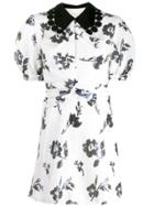 Self-portrait Floral Sequin Embellished Dress - White