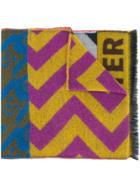 Walter Van Beirendonck Patchwork Style Scarf - Yellow & Orange