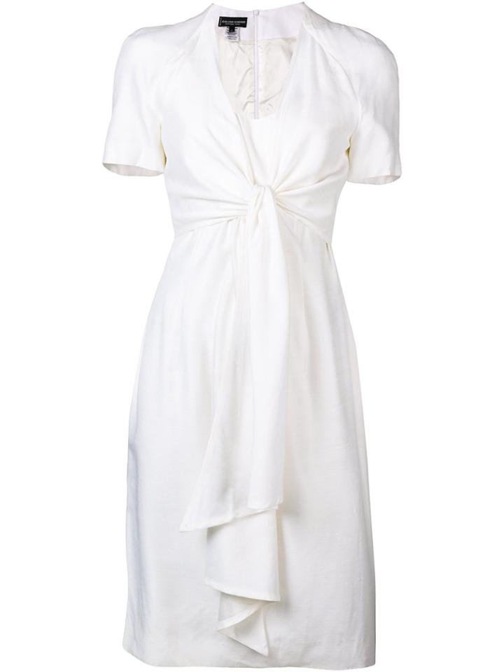 Jean Louis Scherrer Vintage Knot Detail Dress - White