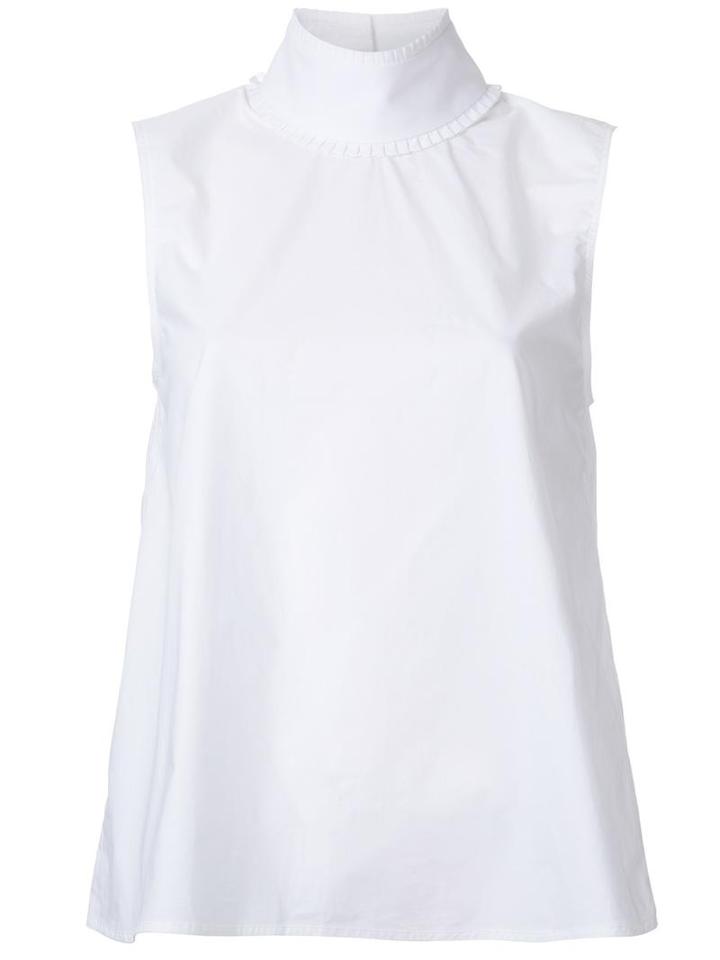 Jourden High Neck Tank, Women's, Size: 36, White, Cotton