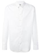 Armani Collezioni Classic Shirt, Men's, Size: 41, White, Cotton/spandex/elastane