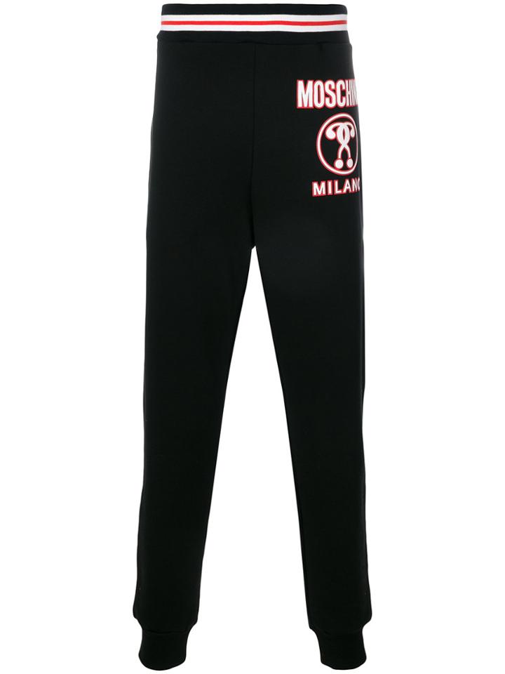 Moschino Question Mark Logo Joggers - Black