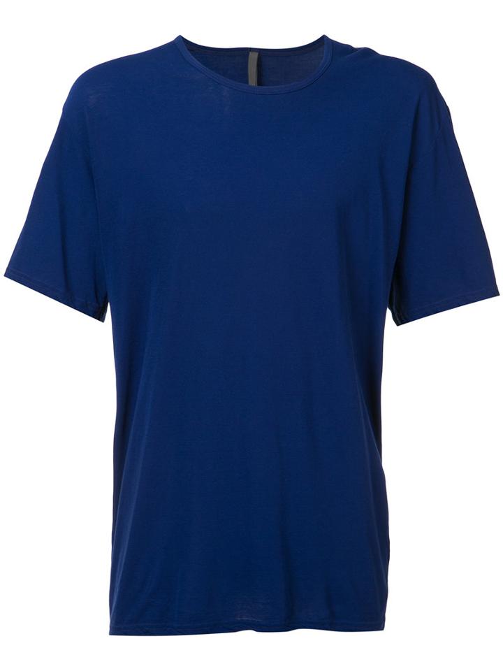 Attachment - Plain T-shirt - Men - Cotton - 4, Blue, Cotton