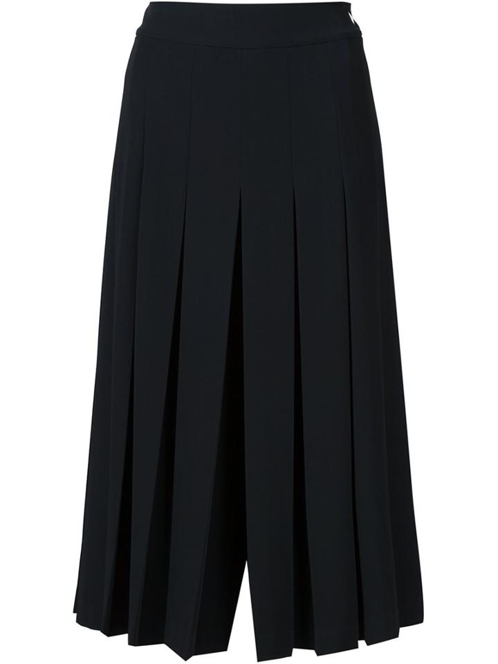 Grey Jason Wu Pleated Crepe Culottes