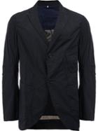Ziggy Chen Multiple Pockets Blazer, Size: 48, Black, Cotton/ramie