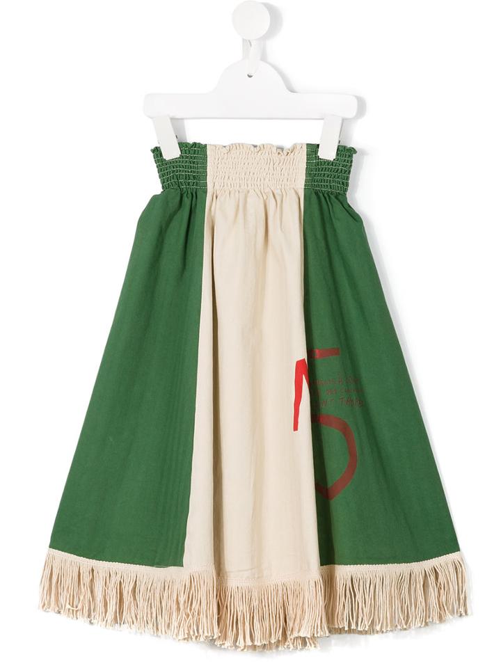 The Animal Observatory Elasticated Waist Skirt, Girl's, Size: 10 Yrs, Green