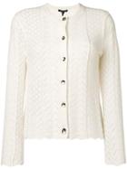 Marc Jacobs Perforated Knit Cardigan - Nude & Neutrals
