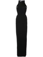 Antonio Berardi Contrast Panel Gown Dress - Black
