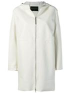 Fabiana Filippi Oversized Hooded Coat - White