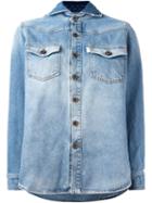 Off-white 'vintage Wash' Denim Jacket, Women's, Size: Small, Blue, Cotton