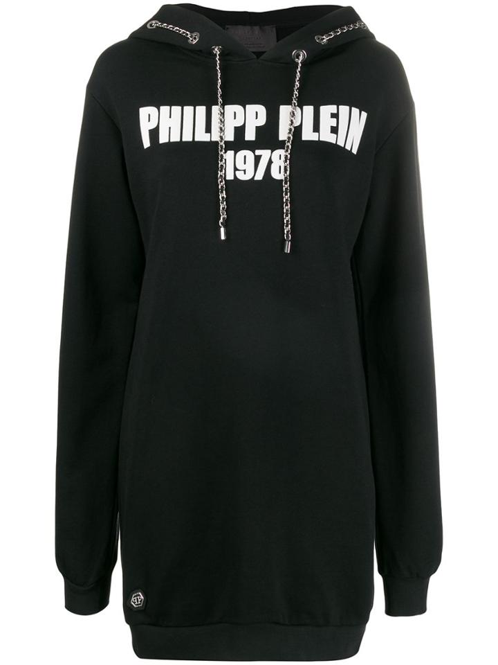 Philipp Plein Chain-link Oversized Hoodie - Black