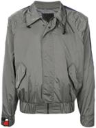 D.gnak Elasticated Hem Bomber Jacket - Grey