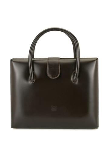 Loewe Pre-owned Structured Flat Tote - Brown