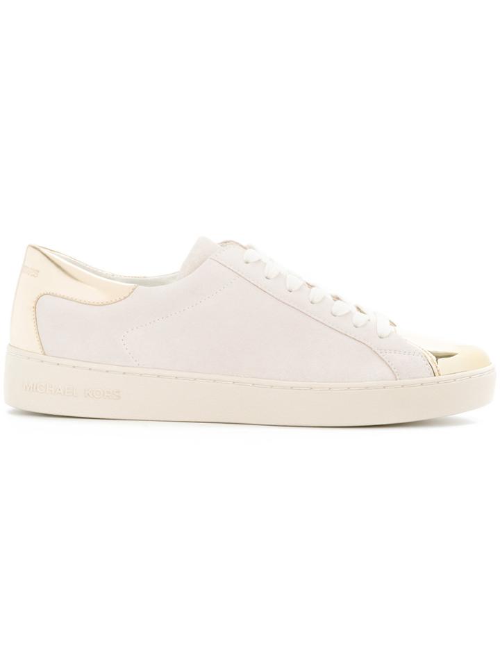 Michael Michael Kors Lace-up Metallic Detail Sneakers - Nude &