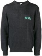Kenzo Contrasting Logo Sweater - Grey