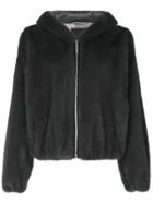Liska Zipped Hooded Jacket - Grey