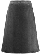 Prada A-line Denim Skirt - Grey