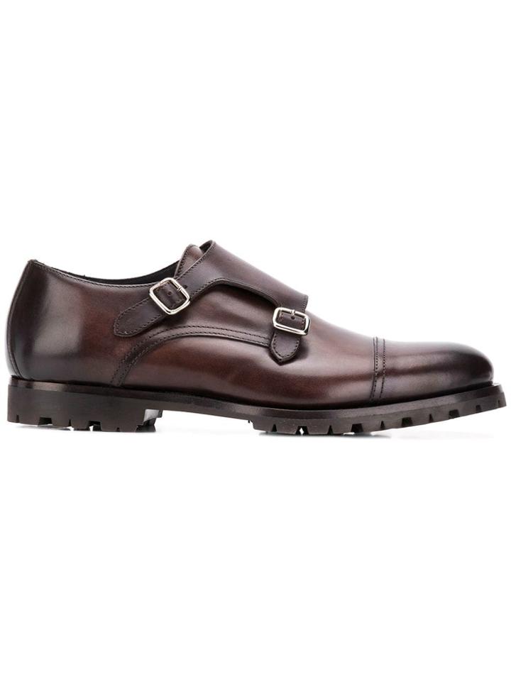 Fefè Classic Monk Shoes - Brown
