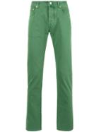 Jacob Cohen - Slim-fit Trousers - Men - Cotton/spandex/elastane - 38, Green, Cotton/spandex/elastane