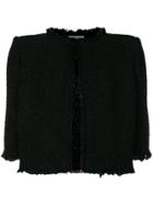 Sonia Rykiel Tweed Cropped Jacket - Black