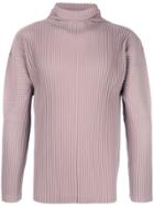 Homme Plissé Issey Miyake High Neck T-shirt - Pink