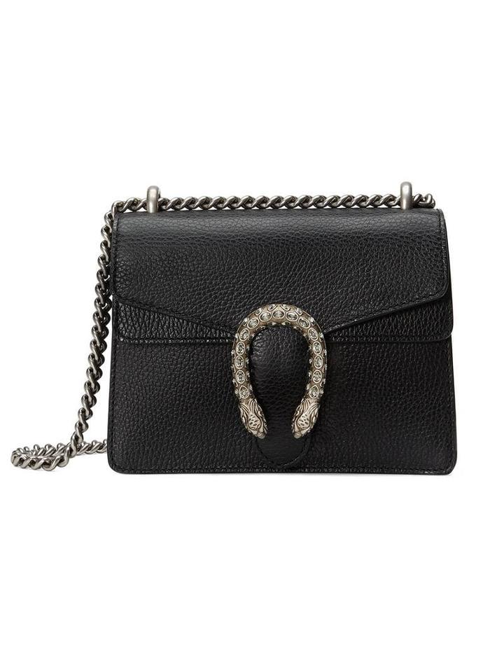 Gucci Black Dionysus Mini Leather Bag