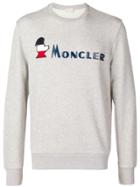 Moncler Logo Print Sweatshirt - Grey