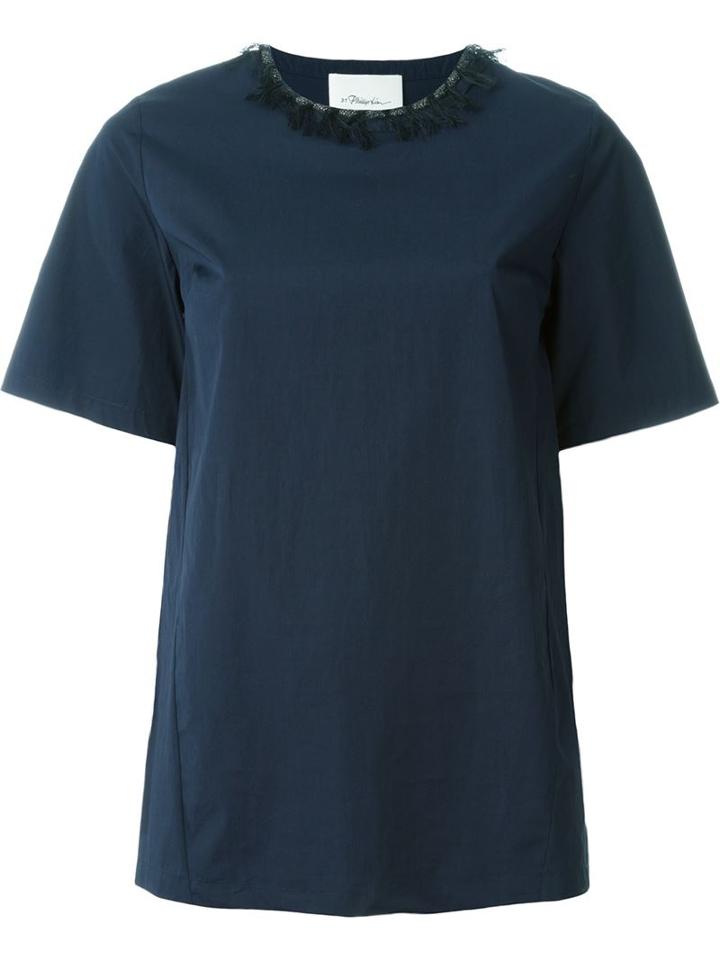 3.1 Phillip Lim Embellished Shortsleeved Top