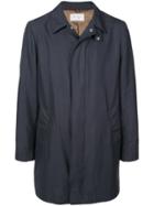 Brunello Cucinelli Concealed Fastening Rain Coat - Blue